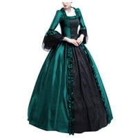 JSaierl Halloween Kostimi žene Vintage Srednjovjekovne elegantne Gothic Plus Veličine haljine Cosplay