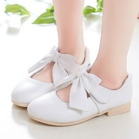 2dxuixsh dječje dječje cipele bijele kožne cipele Bowknot djevojke princeze cipele s jedne cipele performanse