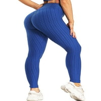 Ženska vježbanje gamaše guzice za podizanje teksturirane joge hlače Tržeća kontrola atletski trbušni