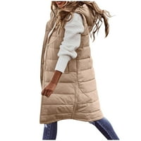 Ženski plus veličina čipke kardiganci Ženski dugi zimski kaput sa kapuljačom s kapuljačom s kaputima