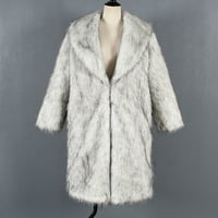 Plus size zimski kaputi za žene Čvrsto remel toplo plišana jakna Fuzzy Fleece vunene kapute Fuzzy fleece Wood obložena debela odjeća udobnost softverskog kaputa od runa