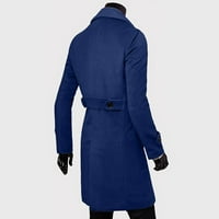 Pgeraug za muškarce toplo dvostruko-srednje dužine vjetrobranskog jakne Olen kaput jakne za muškarce