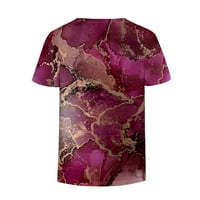 Bluze kratkih rukava za žene modni ženski ljetni V-izrez kratki rukav, ležerne majice, ružičasti majice,