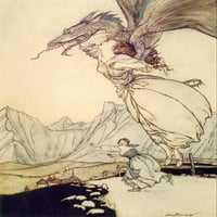 Saveznici Fairy Book Poster Print Arthur Rackham