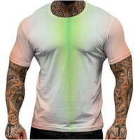 Odeerbi Summer Beachhing Majica za muškarce Košulje za vježbanje Modni casual Sports Okrugli vrat Kratki