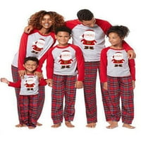 Zukuco Božićna porodica Usklađivanje pidžama Santa Claus Xmas PJS Porodična kupaonica Spavaća odjeća Comfy Soft Noćna odjeća