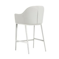 Maklaine 26 Savremena fau kožna stolica u bijeloj boji