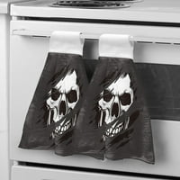 Horror lobanje za ručnik za ruke ručnik za ruke upijajuća kuhinja ručnik za ručnik lijenog ručnika za