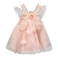 Petort za djevojke Djevojke djevojke Tutu haljina Toddler pamuk tutu haljina tulle haljine djevojke djevojka bez rukava ružičasta, 140
