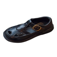 Daeful Girls Flats Shoe Summer Ravne sandale Zatvorene cipele sa sandalom Cutrout Cutrout Casual Cipes