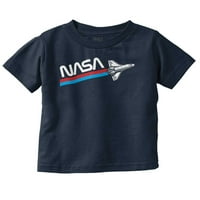 Worm Logo Američki svemirski prijevoz Toddler Boy Girl majica Dojenčad Toddler Brisco Brends 3T