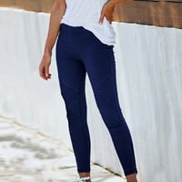 Gatrrgyp Womens plus veličine hlače, ženske casual labave hlače udobne radne hlače džepove elastične