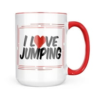 Neonblond Volim poklon za skakanje za ljubitelje čaja za kafu