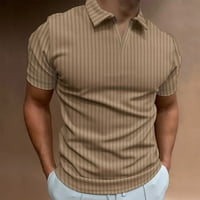 Muške košulje s kratkim rukavima s kratkim rukavima za kratke rukave Solid Color Contrast na otvorenom