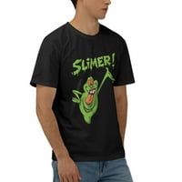 Muškarac Ghostbusters Slimer Službena majica Meka majica s kratkim rukavima Mala crna