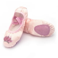 Haxmnou Dječja cipela za plesne cipele Topla ples balet performanse unutarnje cipele Yoga plesne cipele