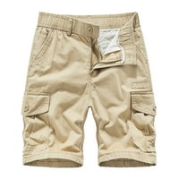 HorillIlly muške kratke hlače za čišćenje čašica Slim Fit Pocket patent zatvarač ravne hlače Ležerne prilike sportske kratke hlače