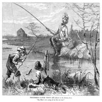 Ribolov pastrve, 1877. n'nature nasuprot čl. Hej, gospodine
