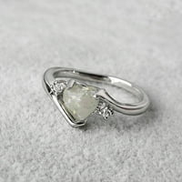 Kayannuo Pokloni za žene Povratak u školsko čišćenje Opal prstena za žene Opal Bijeli kamen ručni Rrnament