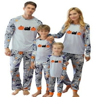 Glookwis mammy tata dječja noćna odjeća s dugim rukavima mekana podudarna porodica pidžama postavljena