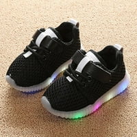 Dječje mrežne čvrste cipele Multi-Color LED užarene sportske cipele za trčanje