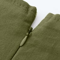 Ženski čvrsti džep romper kratki rukav V-izrez Kaiš bez obzira na kombinezon pamuk i posteljina