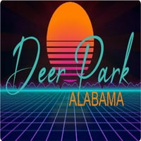 Rockville Alabama Vinil Decal Stiker Retro Neon Dizajn