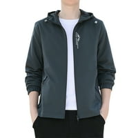 Muška praška Lite jakna Lagana sniježna jakna za jakne za muškarce tamno siva XL