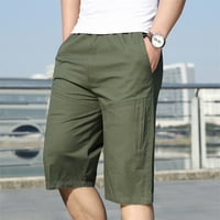 Chueoow ljetni muške kratke hlače, teretni hlače Fitness Bodybuilding Solid Džepne sportske kratke hlače