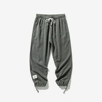 Teretne pantalone za muškarce na odobrenju Fashic Classic Plus Size Solid Color Twill Rad Wearter Cargo