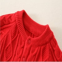 Uuszgmr džemperi za dječake Djevojke Baby pleteni romper pamuk dugih rukava Dječji džemper s odjećom