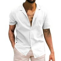 Pimfylm svileni gumb dolje majice za muškarce muške košulje dugih rukava na dugih rukava plućena ovratnik