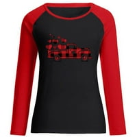 Valentinovo tisak za žene modna casual crewneck dugi rukav pulover dukserice majica bluza hot6sl871130