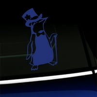 Sir Penguin - vinil auto naljepnica - Odaberite boju - [kralj plava]