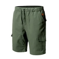 Ayolanni Workout Shorts Muške plus veličine Tegotovi Hlače Multi-džepovi opuštene ljetne hlače za plažu