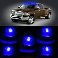 Potpuno za kamion Clear Clear Svjetla kabine pokrivaju krov s kabinom Trkući montaža na plavim LED žaruljama