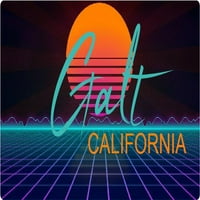 Galt California Vinil Decal Stiker Retro Neon Design