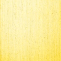Ahgly Company Zatvoreni pravokutnik Čvrsti žuti modernski prostirki, 2 '5'