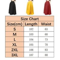 Žene, čvrsta boja polovine suknje elastična struka Line suknje duga polovica suknje sa džepovima S-3XL