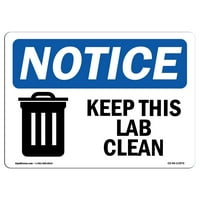 Znak za otkaz - čuvajte ovu laboratoriju čistu