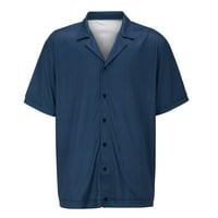 Muška modna bluza Top košulja Muška odjeća Muška boja Soled Boja mekana tkanina kratka rukava Jednostavna