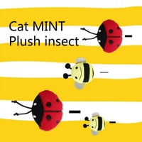 PET Cat Plish sa Catnip igračka LadyBug Bee Animal Style Funny igračke za kućne ljubimce Interaktivni plišani punjeni žvakaći igračke za kućne ljubimce Newway