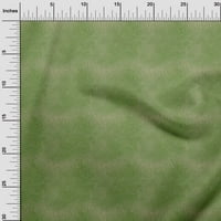 Onuone pamučna kambrična zelena tkanina apstraktna tekstura šivaće tkanina od dvorišta tiskana diiy