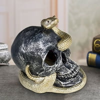 Dengmore Halloween ukrasi zmija lubanja ukras ukrasi sa lampicama crnim