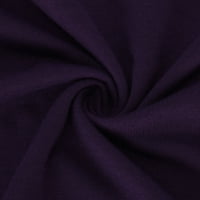 TUPHREGYOW Trendy Plus Veličina tunike Izgled mekani ljuljački vrhovi čvrste boje hladnog ramena rukava