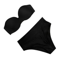 SOLACOL seksi bikini kupaći kostimi za žene Seksi nedovoljna ulica sa bojom za prsa Halter Tether Split