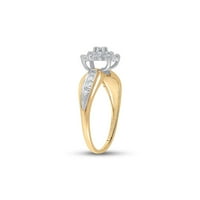 10k žuto zlatni dijamantski prsten CTTW