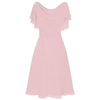 Gotyou haljine ženske casual bez rukava bez rukava od šifonske haljine u boji ružičasta L