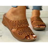 Lacyhop dame platforme sandal ljetni klinovi sandale plaže slajdovi pješačke klizne klizne papuče Lagana