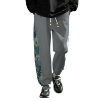 Pedort muške hlače stilski casual radne pantalone Muški joggeri Leisure Fashion Sport hlače Grey, 2xL